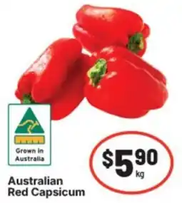 IGA Australian red capsicum offer