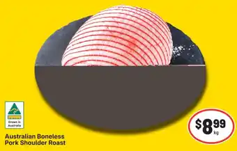 IGA Australian boneless pork shoulder roast offer