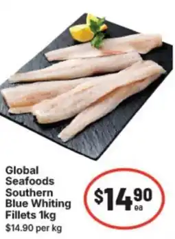 IGA Global seafoods southern blue whiting fillets offer