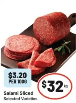 IGA Salami sliced offer