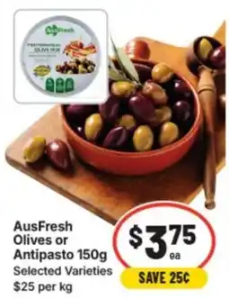IGA Ausfresh olives or antipasto offer
