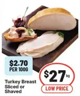 IGA Turkey breast sliced or shaved offer