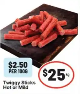 IGA Twiggy sticks hot or mild offer