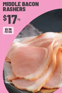 IGA Middle bacon rashers offer