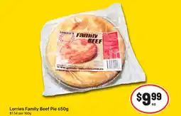 IGA Lorries family beef pie offer