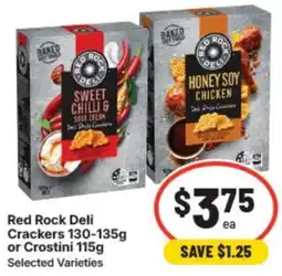 IGA Red rock deli crackers or crostini offer