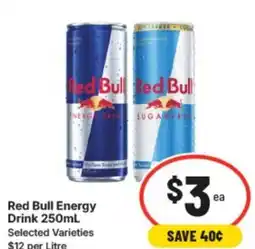 IGA Red Bull Energy Drink offer