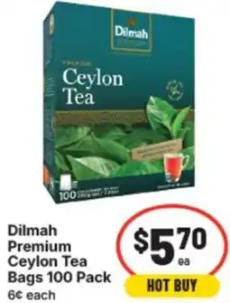 IGA Dilmah premium ceylon tea bags offer