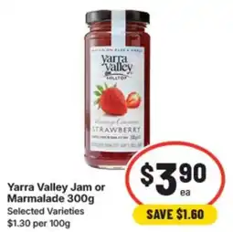 IGA Yarra valley jam or marmalade offer