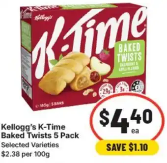 IGA Kellogg's k-time baked twists offer