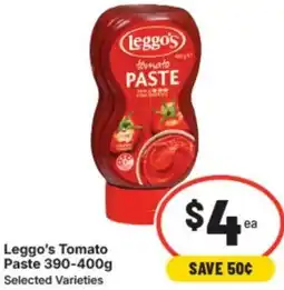IGA Leggo's tomato paste offer