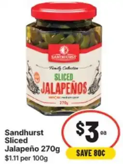 IGA Sandhurst sliced jalapeño offer