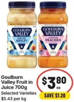IGA Goulburn valley fruit in juice offer
