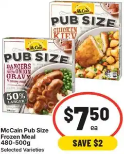 IGA Mccain pub size offer