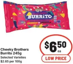 IGA Cheeky brothers burrito offer