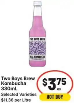IGA Two boys brew kombucha offer