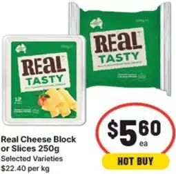 IGA Real cheese block or slices offer