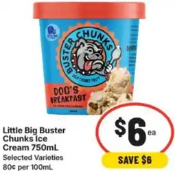 IGA Little big buster chunks ice cream offer