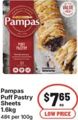 IGA Pampas puff pastry sheets offer