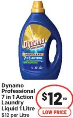 IGA Dynamo professional 7 in 1 action laundry liquid offer