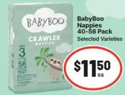 IGA Babyboo nappies offer