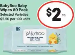 IGA Babyboo baby wipes offer
