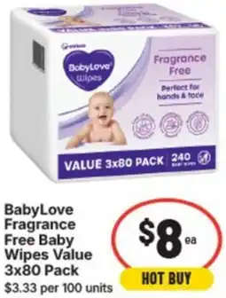 IGA Babylove fragrance free offer