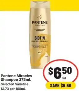 IGA Pantene miracles shampoo offer