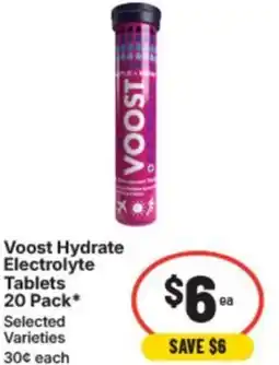 IGA Voost hydrate electrolyte tablets offer