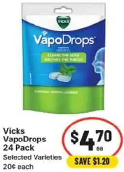 IGA Vicks vapodrops offer