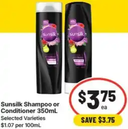IGA Sunsilk shampoo or conditioner offer