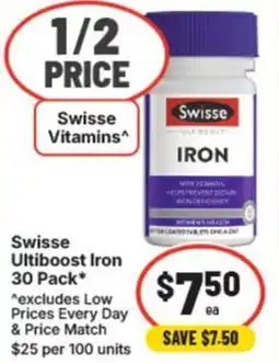 IGA Swisse ultiboost iron offer