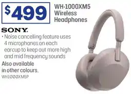 Officeworks Wh-1000xm5 wireless headphones offer