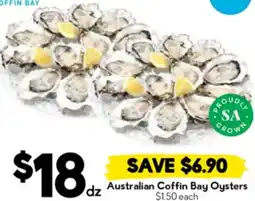 Drakes Australian Coffin Bay Oysters offer