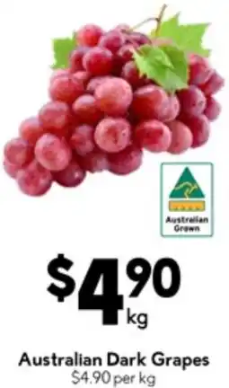 Drakes Australian dark grapes offer