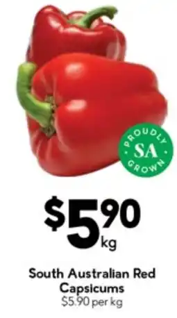Drakes South australian red capsicums offer