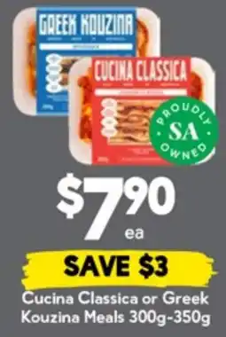 Drakes Cucina classica or greek kouzina meals offer