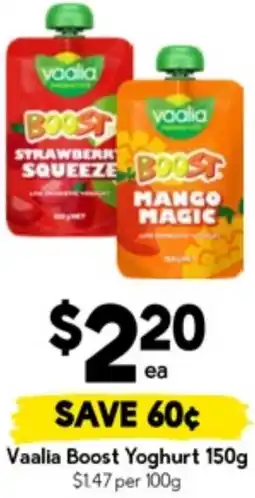 Drakes Vaalia Boost Yoghurt offer