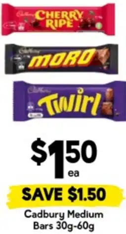 Drakes Cadbury medium bars offer