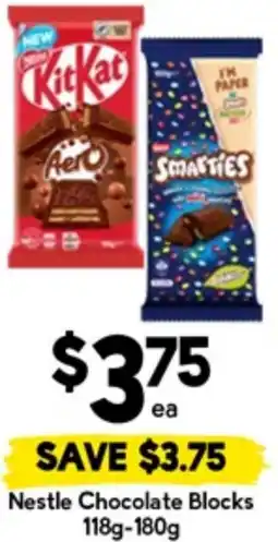 Drakes Nestle chocolate blocks offer