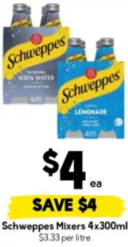 Drakes Schweppes mixers offer
