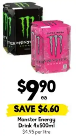 Drakes Monster energy drink offer