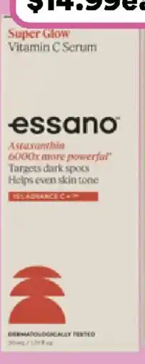 Priceline Essano super glow vitamin c serum offer
