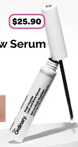 Priceline The ordinary multi-peptide lash and brow serum offer