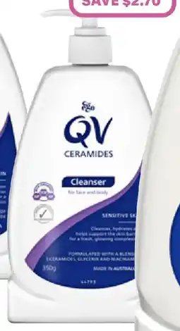 Priceline Ego qv ceramides cleanser offer
