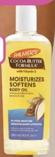 Priceline Palmer's palmer's cocoa butter formula moisturising body oil offer