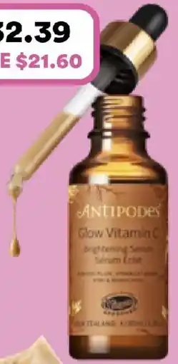 Priceline Antipodes glow vitamin c brightening serum offer