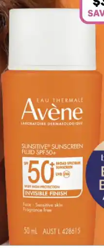 Priceline avène sunsitive sunscreen fluid spf 50+ offer