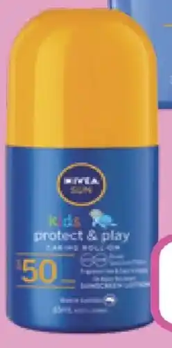 Priceline Nivea sun kids protect & play spf50 roll-on sunscreen offer