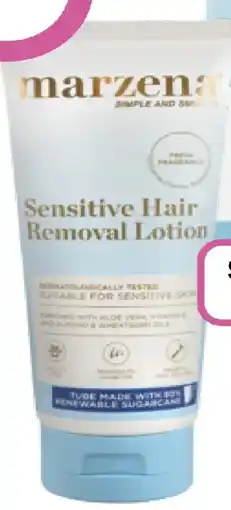 Priceline Marzena sensitive hair removal lotion offer